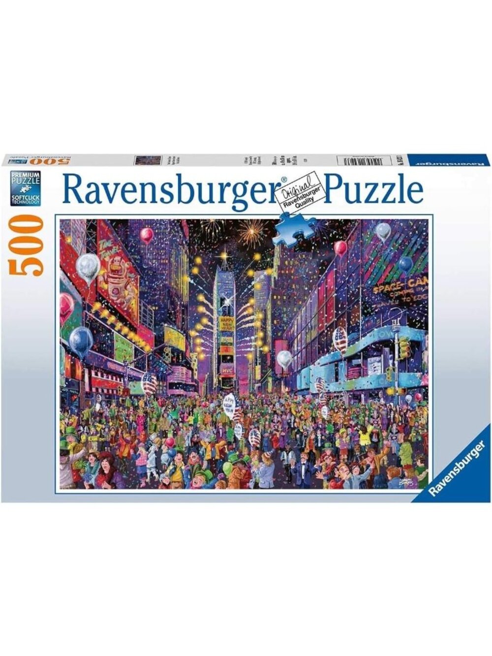 Ravensburger 500pcs Puzzle-New Years in Times Square Made in Germany New In Box